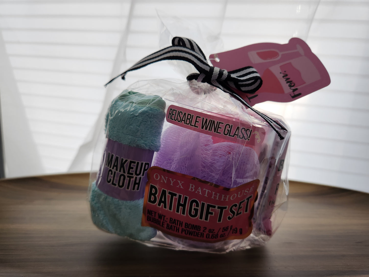 Onyx Bathhouse 5 pc Bath Gift Set-Champagne Wishes