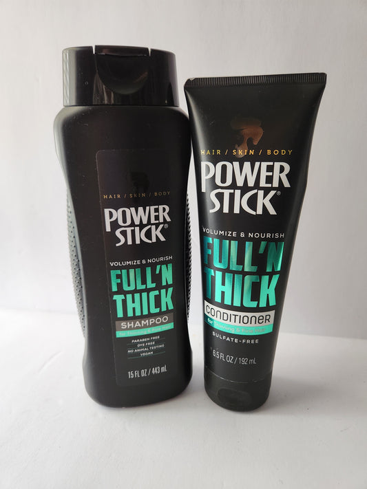 Power Stick Full & Thick Shampoo & Conditioner Set