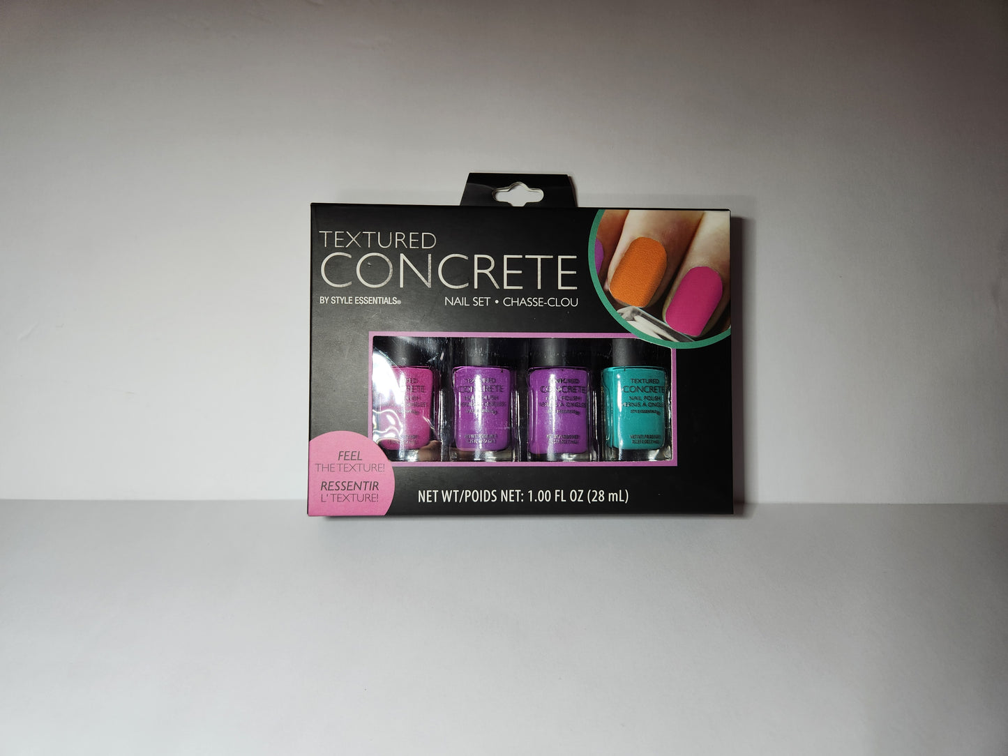 Style Essentials Textured Concrete 4pk nail set