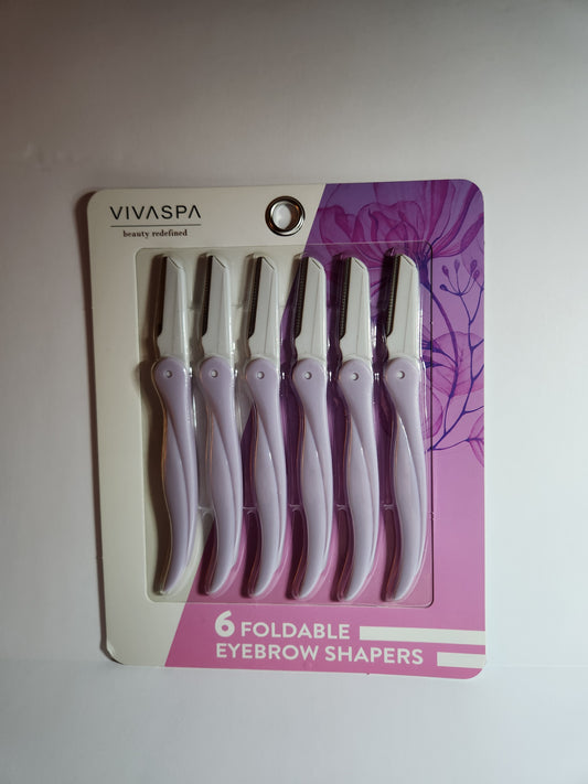 Vivaspa Foldable Eyebrow Shapers-6pk